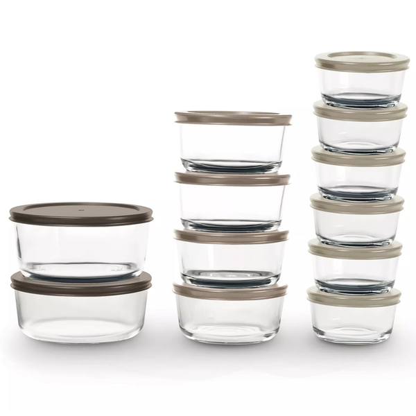 24-Piece Art & Cook Glass Food Storage Set (2 Colors)