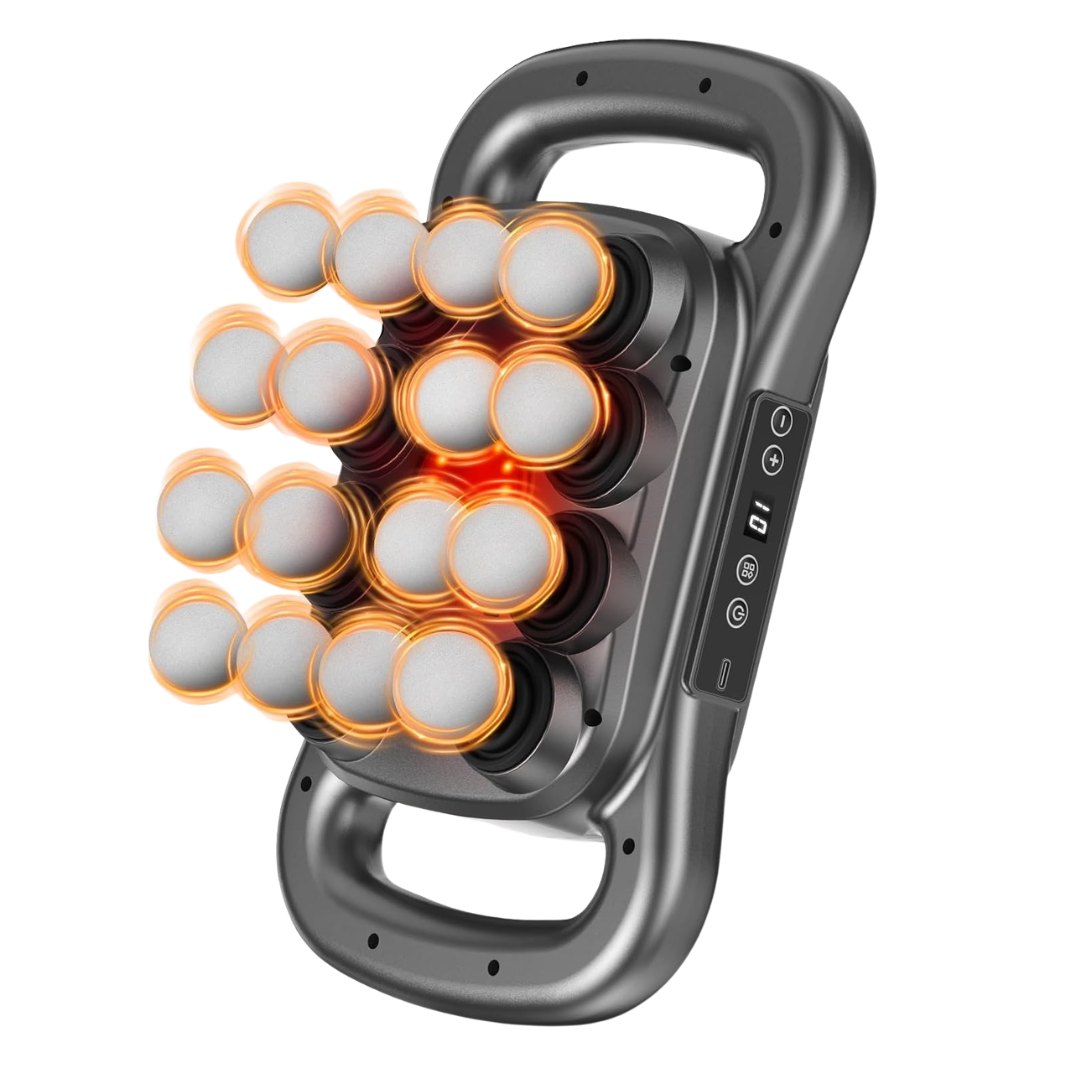 16-Head 2600mAh Deep Tissue Massage Gun Set