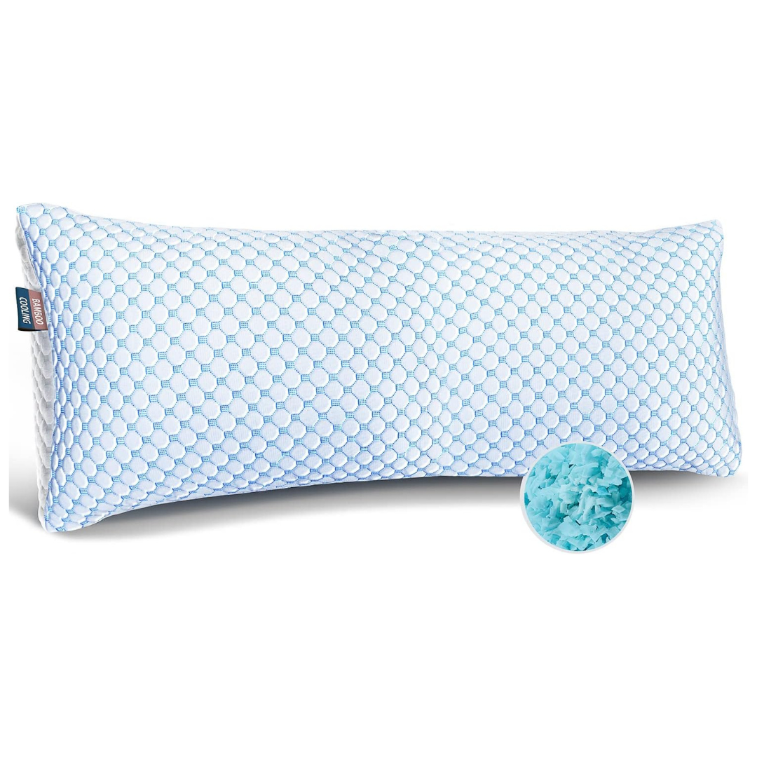 20" X 54" Nestl Luxury Shredded Memory Foam Cooling Body Pillow