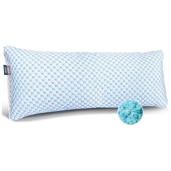 20" X 54" Nestl Luxury Shredded Memory Foam Cooling Body Pillow