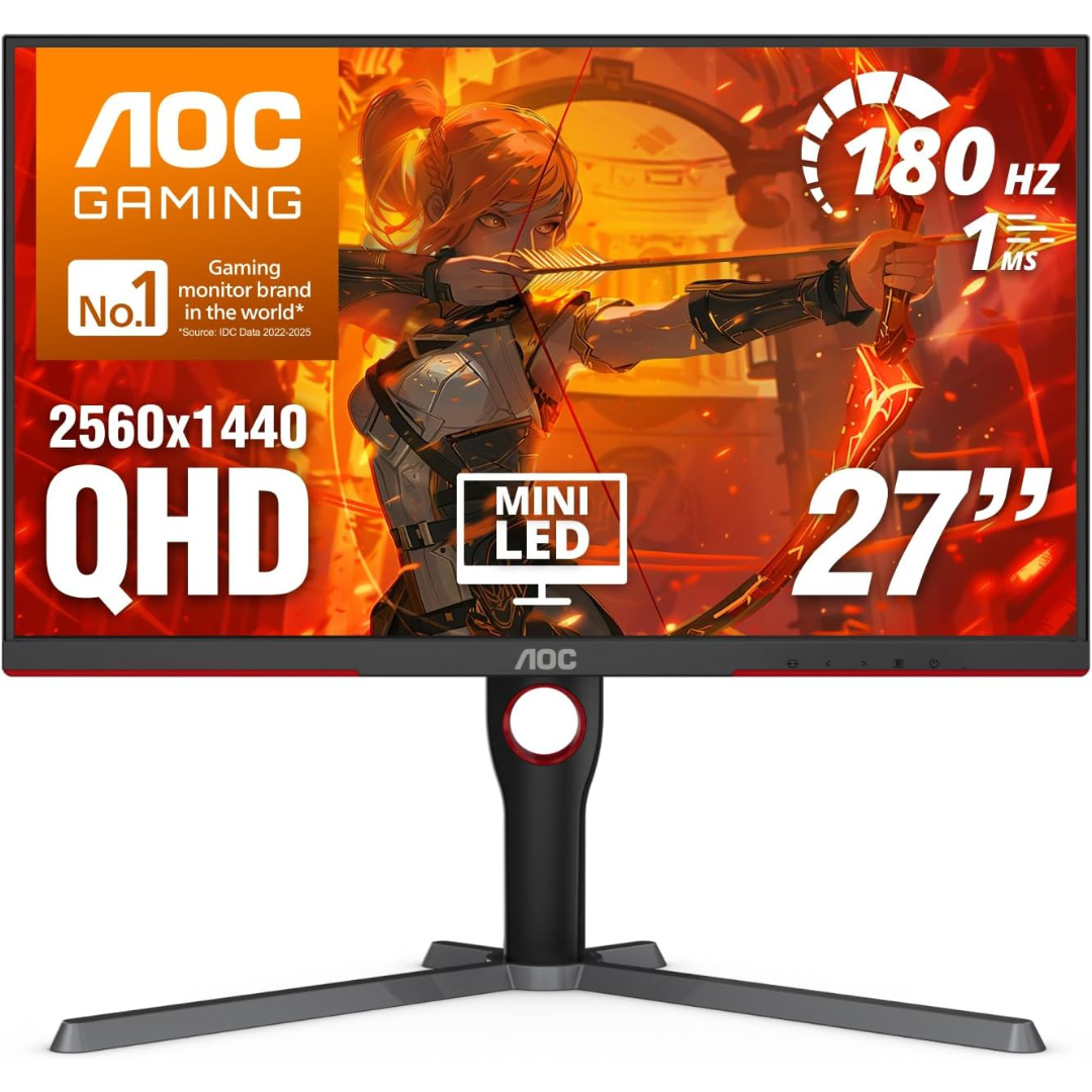 27" AOC Q27G3XMN QHD 1440p 1ms 180Hz LED Gaming Monitor
