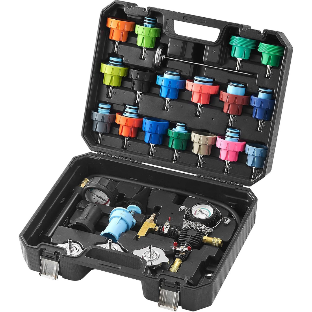 28-Piece VEVOR Universal Radiator Pressure Tester Kit