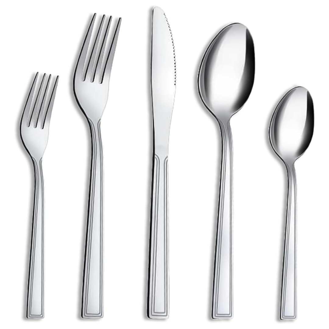 30-Piece Stainless Steel Silverware Set (Various)