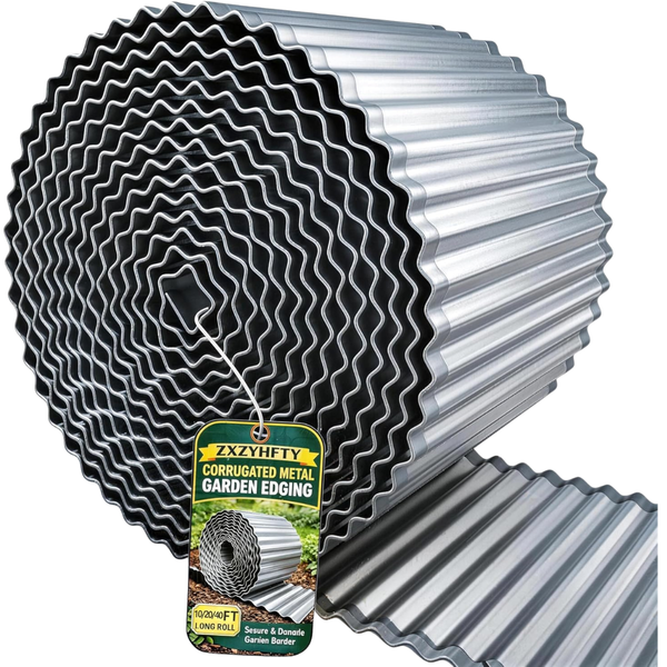 3" X 100ft Corrugated Metal Garden Edging Roll