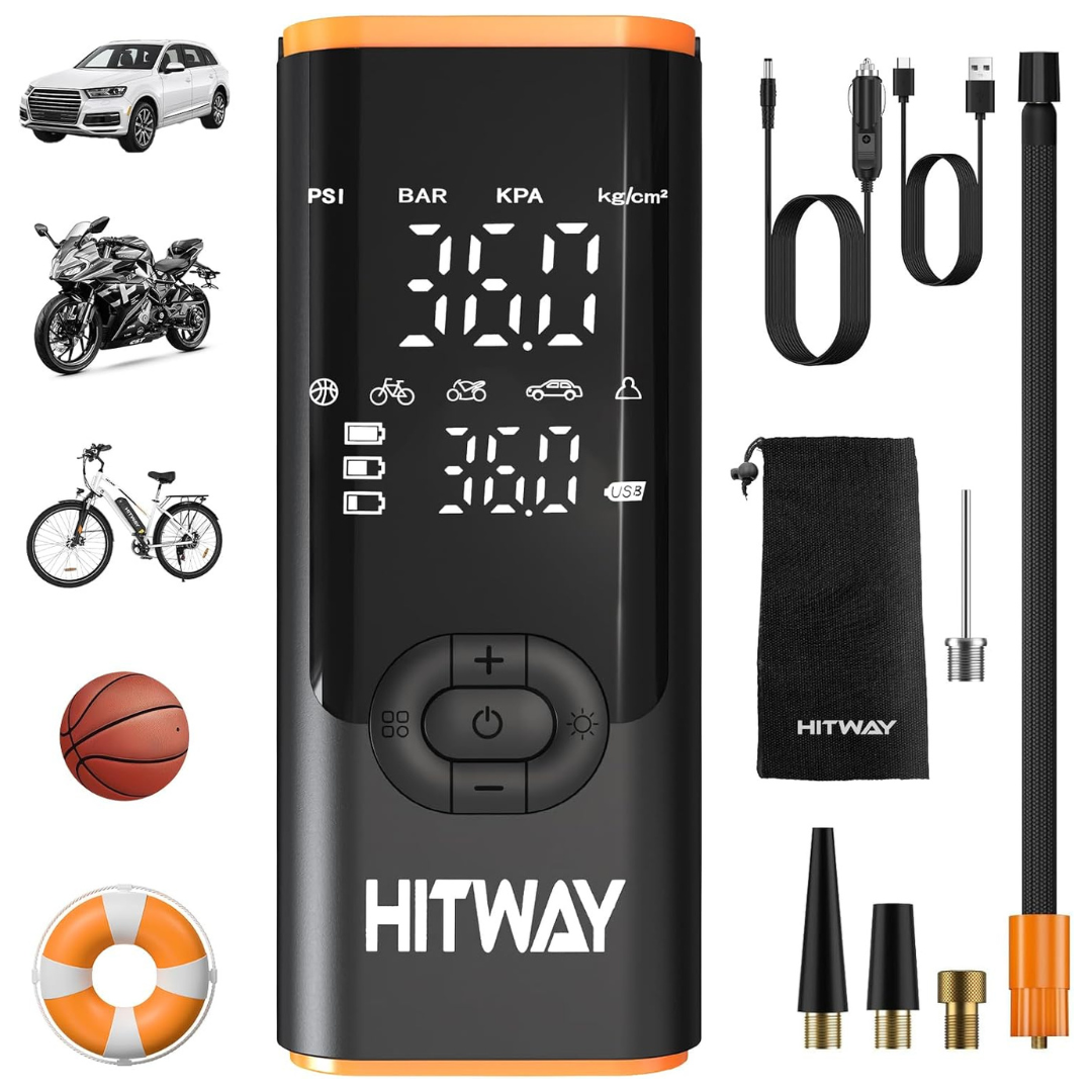 HITWAY Portable Electric Inflator Pump