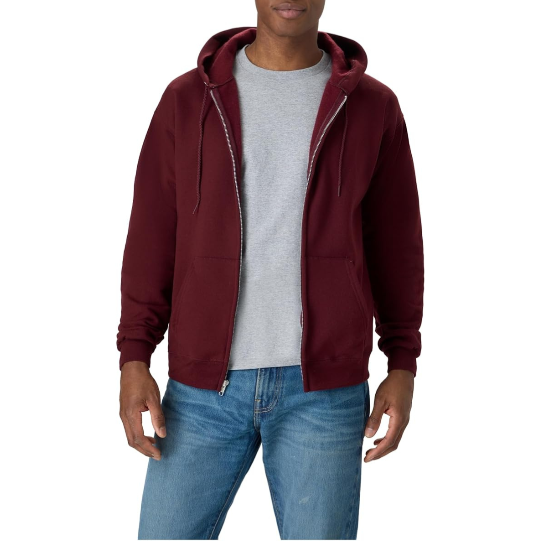 Hanes Men's Ecosmart Full-Zip Fleece Hoodie