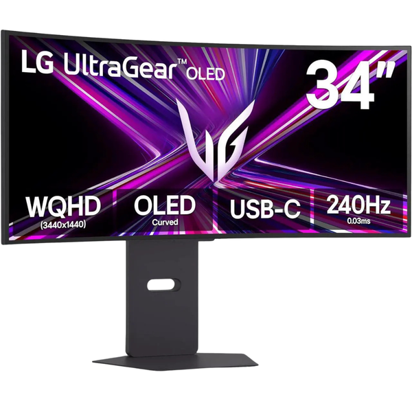34" LG UltraGear 34GX900A-B Curved WQHD 240Hz 0.03ms HDR OLED Freesync And G-SYNC Compatible Gaming Monitor