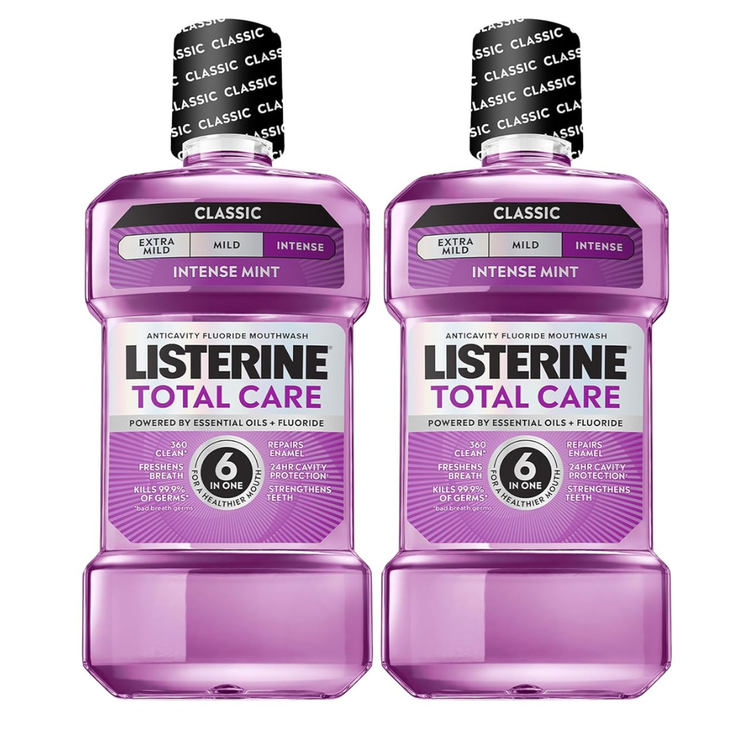 2-Pack 33.8-Oz Listerine Total Care Anticavity Fluoride Mouthwash