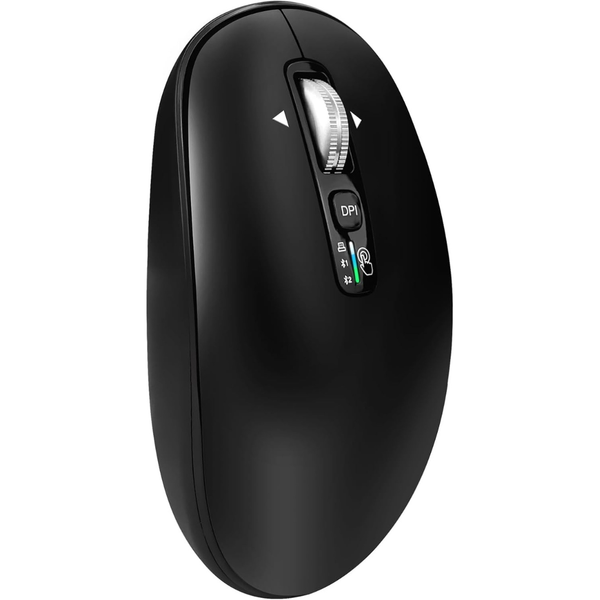 Wireless Bluetooth & USB Multi-Device 10-Button Mouse W/ 2 Batteries