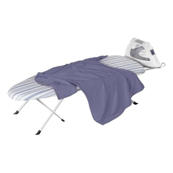 32" X 12" Honey-Can-Do Folding Tabletop Ironing Board W/Iron Rest
