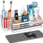 Yofidra Stainless Steel Kitchen Sink Caddy W/ Stone Drying Mat