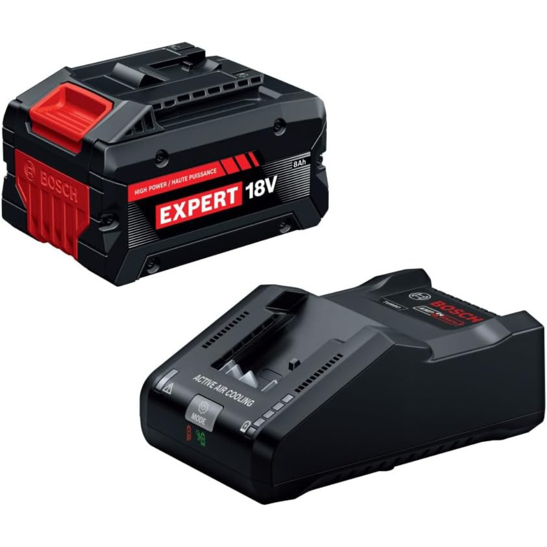 Bosch GXS18V-27N18X 18V 8.0 Ah Lithium-Ion Battery & Charger Kit