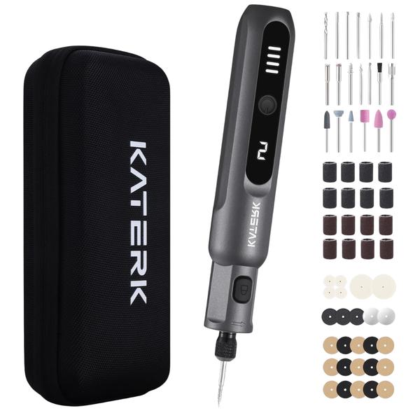 Katerk 3.7V Mini Cordless Rotary Tool Kit W/ 70 Accessories