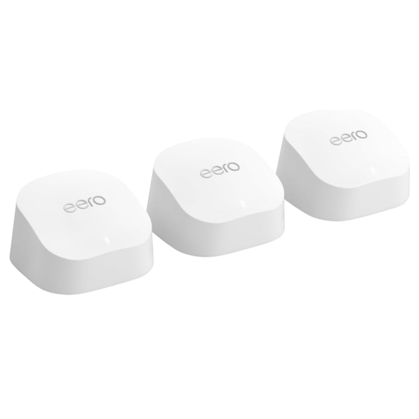 3-Pack Eero 6+ Dual-Band Mesh Gigabit Wi-Fi 6 System (4,500 Sq.ft)
