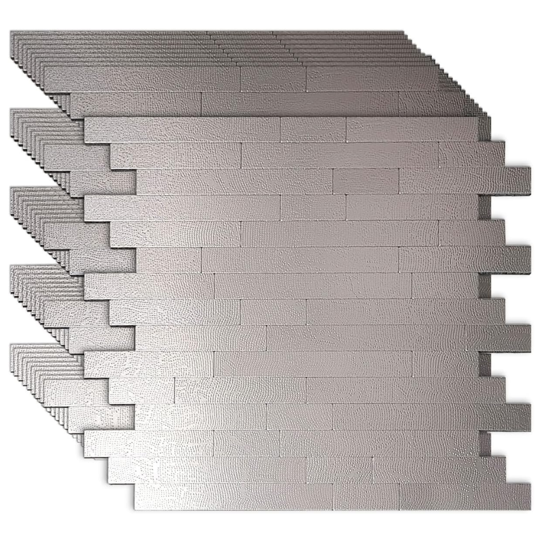 10-Count 3D Wall Peel & Stick Tile Backsplash Sheet