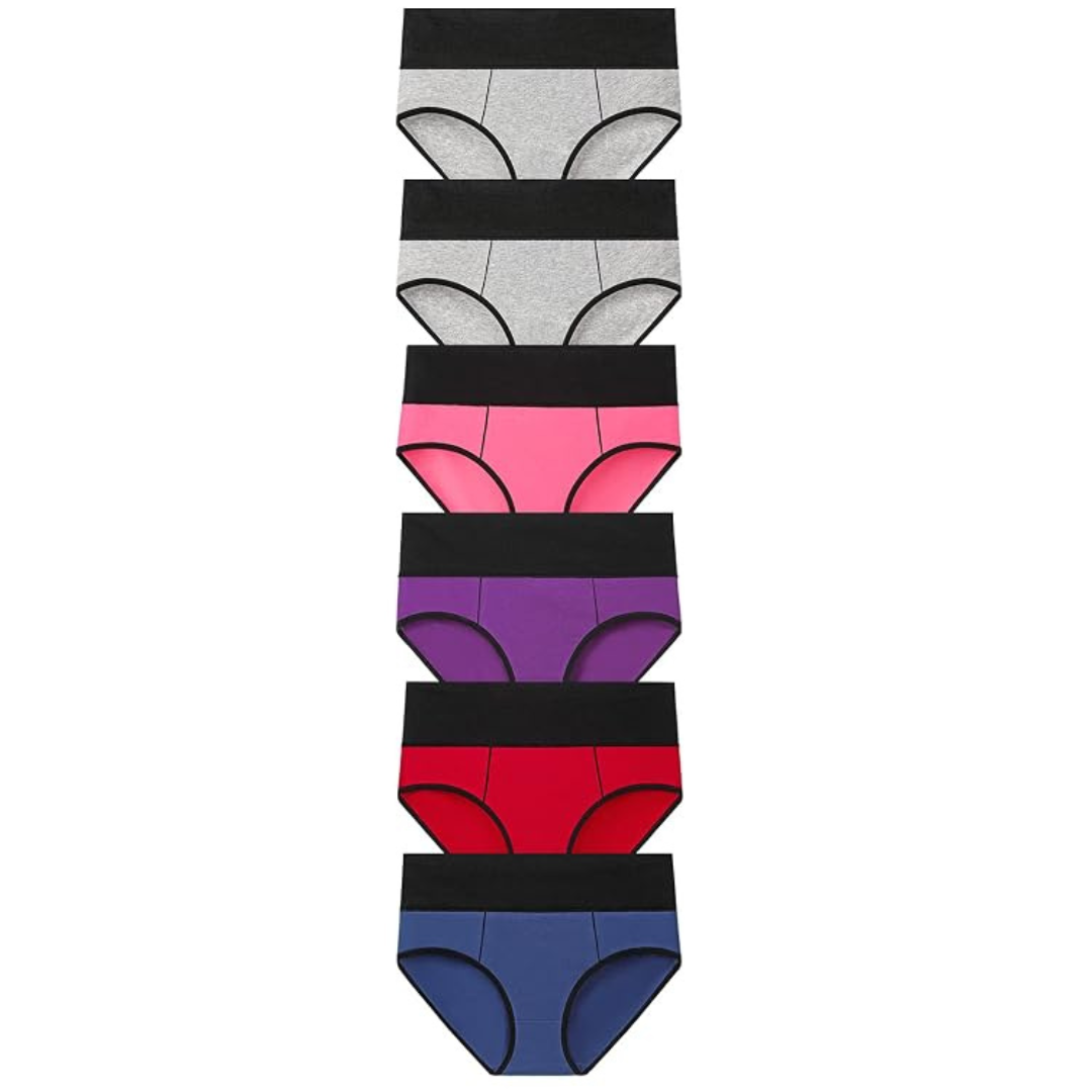 6-Pack Eiggam Women's Full-Coverage Brief Underwear