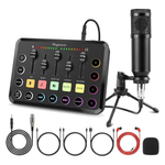 Wegrower W-11BK Rechargeable Audio Mixer With Tripod
