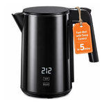 1L Stainless Steel Electric Kettle With 7 Temperature Presets
