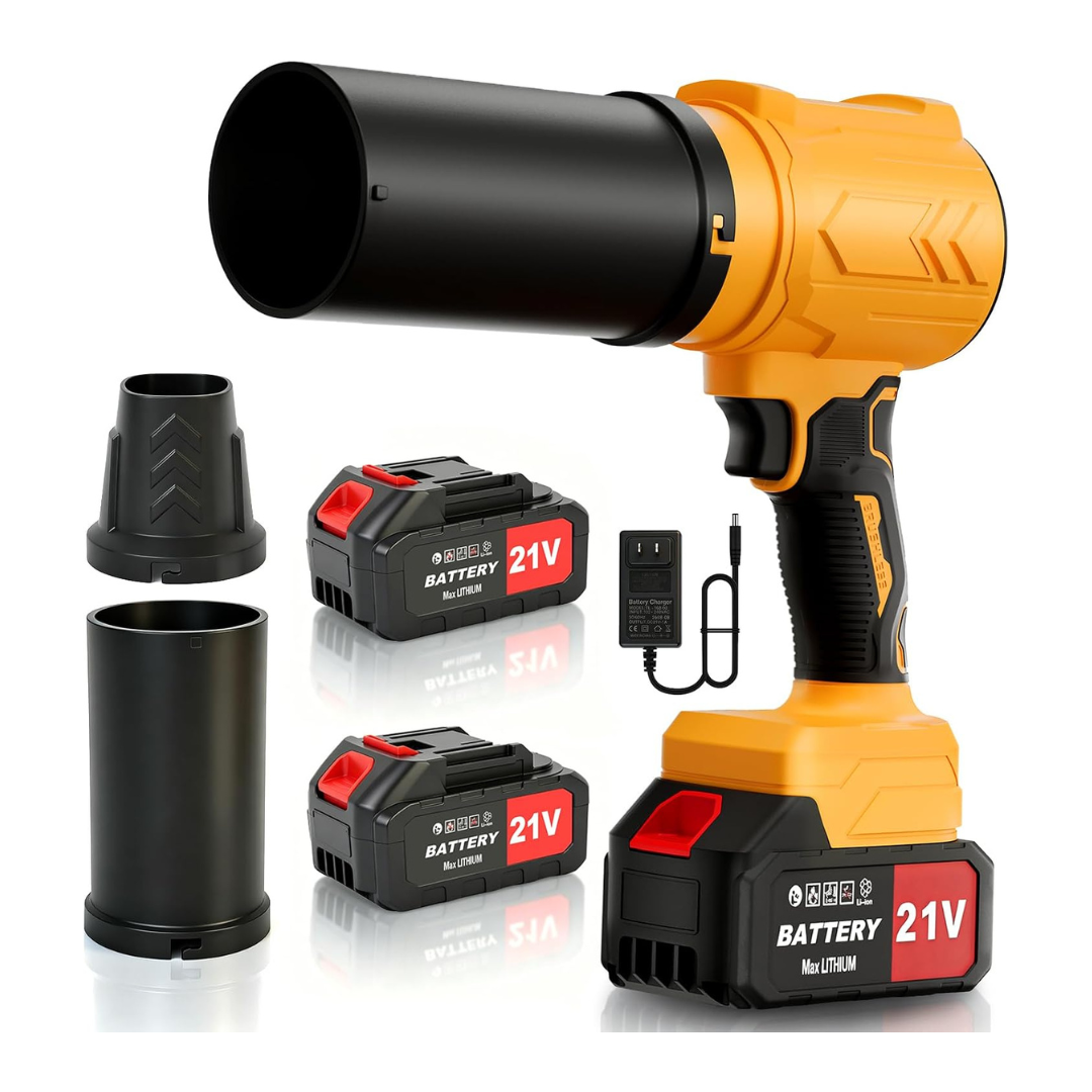Electric 21V 950000RPM Cordless Leaf Blower With Batteries