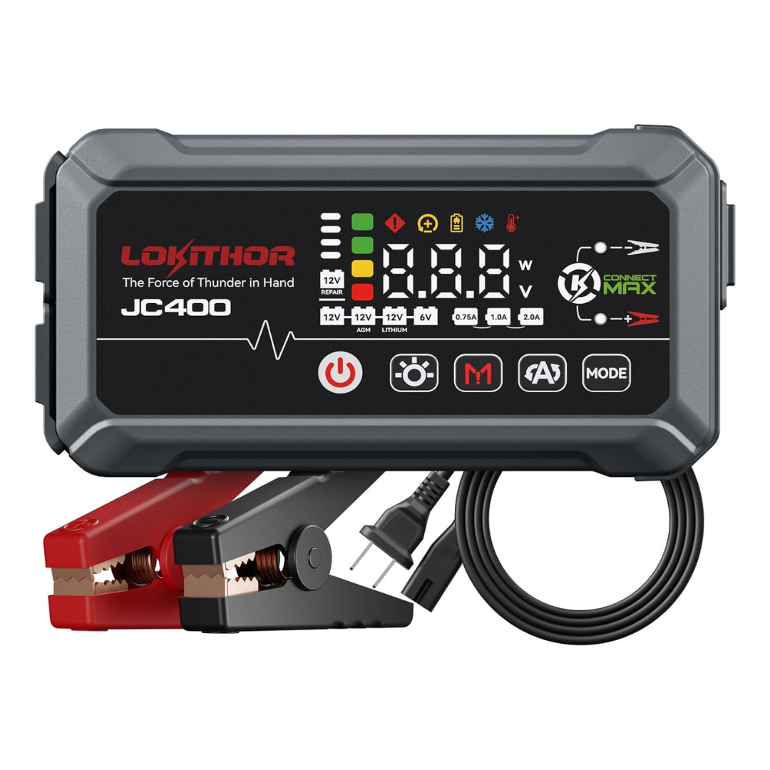 Lokithor JC400 9-in-1 2500A 12V Portable Battery Charger & Jump Starter