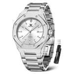 OLEVS Mens Luxury Octagon Stainless Steel Dress Watch (Various)