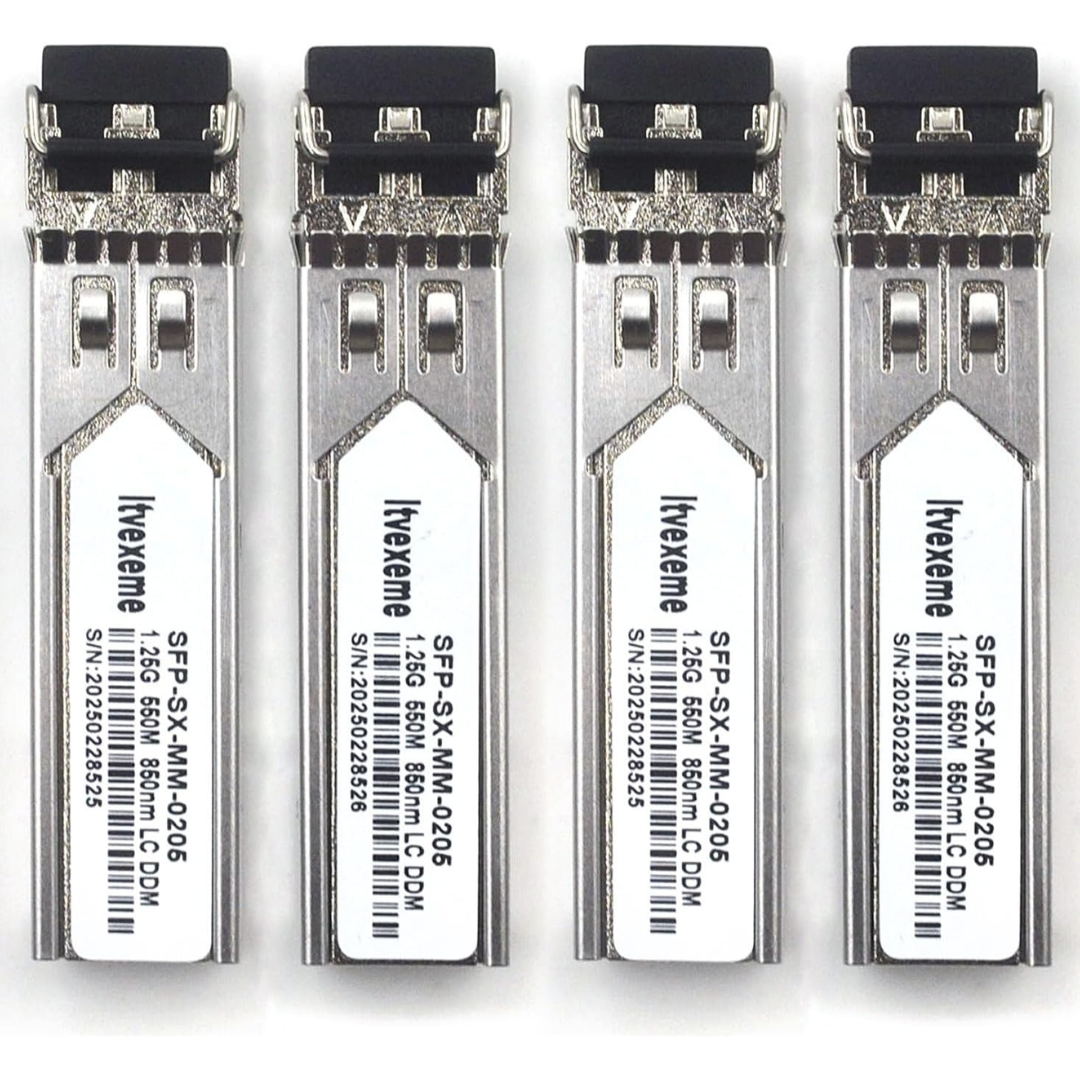 4-Pack Itvexeme 1.25G Gigabit SFP Transceiver Modules
