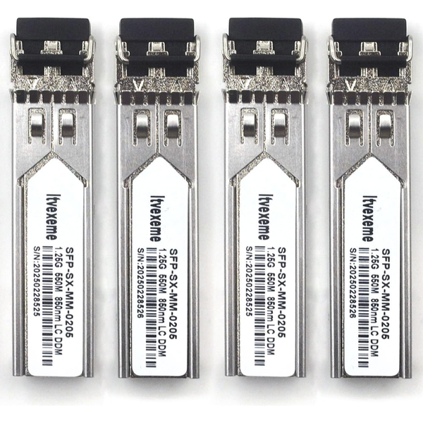 4-Pack Itvexeme 1.25G Gigabit SFP Transceiver Modules