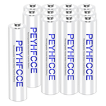 12-Pack 600mAh Rechargeable NiMH Pre-Charged AAA Batteries