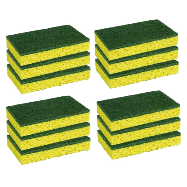 12-Count CELOX Dual-Sided Heavy Duty Kitchen Cleaning Sponges