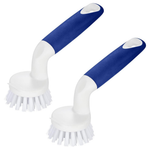 2-Pack CELOX Dish Brush Dishwashing Scrubber & Scrapers W/Handle