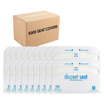 5000-Count (20 X 250ct) Discreet Seat Half-Fold Toilet Seat Covers