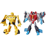 2-Pack 7" Transformers Heroes And Villains Bumblebee And Starscream Action Figures