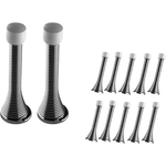 12-Pack Steel Flexible Spring Door Stop Bumper