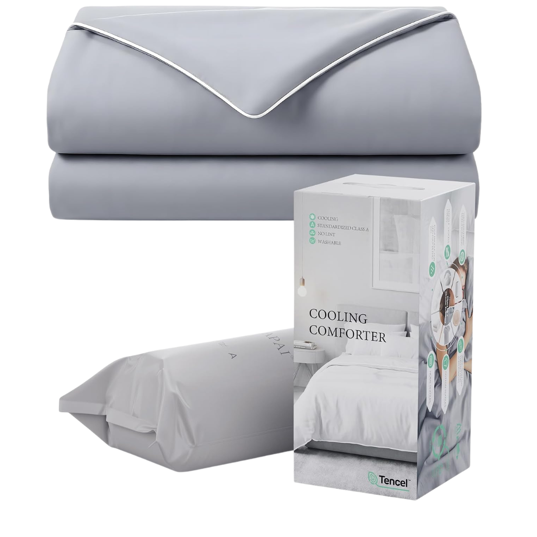 68" X 90" Lightweight All-Season Cooling Comforter Twin Blanket (3 Colors)