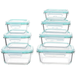 7-Pack Sindcom Glass Food Storage Containers