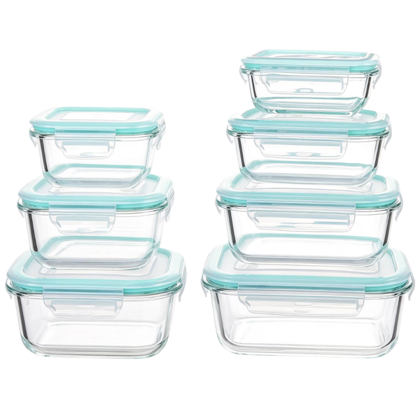 7-Pack Sindcom Glass Food Storage Containers