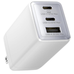 3-Port Wegear 67W USB-C GaN Fast Charger Adapter (2x USB-C, 1x USB-A)