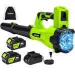 650CFM Cordless Leaf Blower With 2 X 4.0Ah Battery & Charger