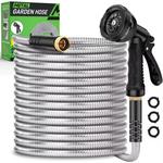 50ft Heavy Duty Garden Hose With 10 Functional Nozzles