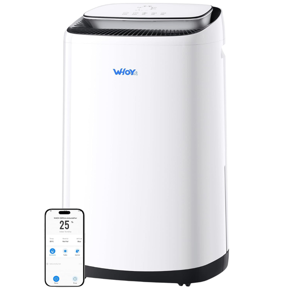 WHOY 80 Pint (50 Pint DOE) Dehumidifier With Drain Hose For 5000 Sq Ft