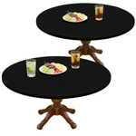 2-Pack Moosfor Spandex Elastic 45" - 56" Round Tablecloth