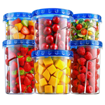 6-Pack HOMETALL Airtight Freezer Storage Containers W/ Twist Lids