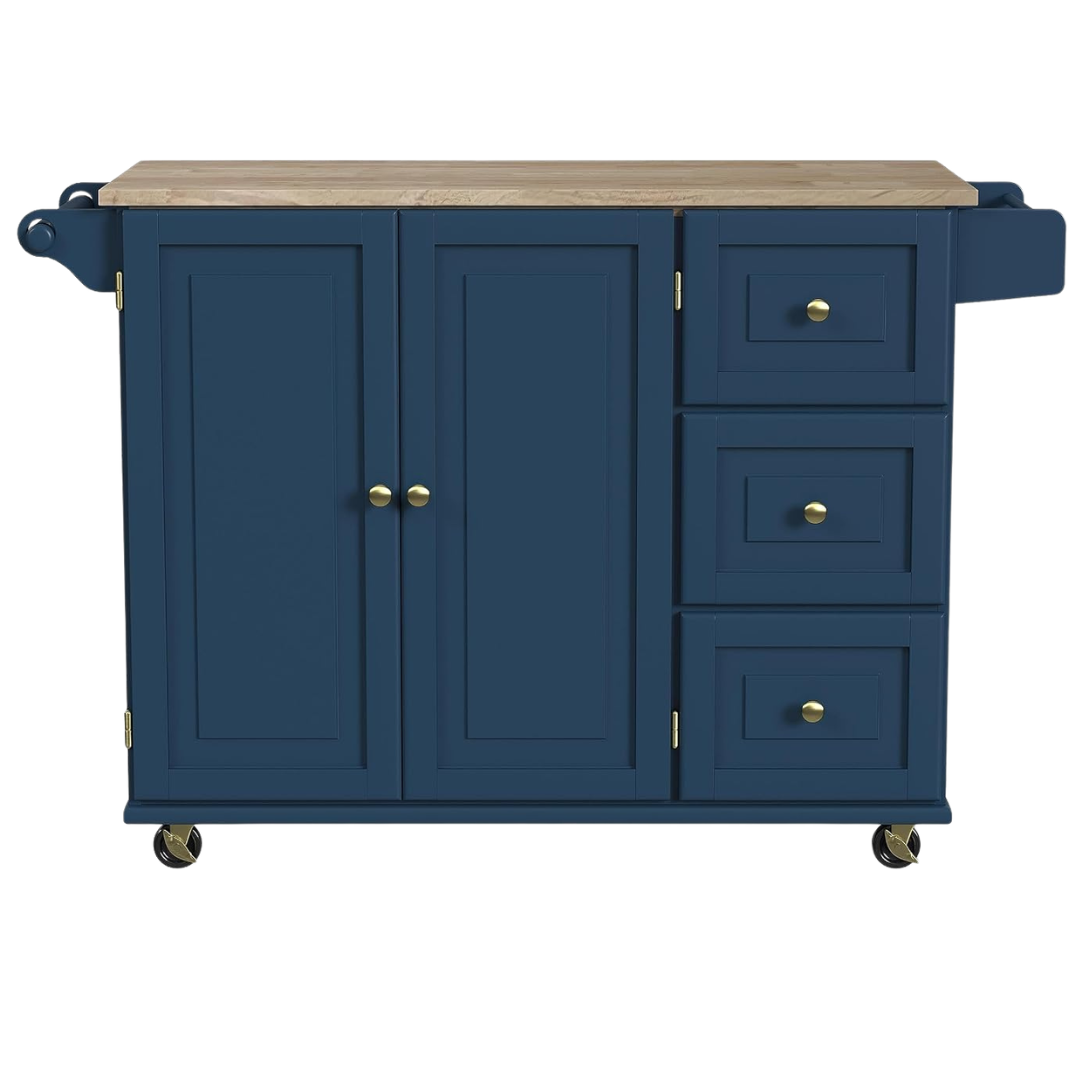 Homestyles Mobile Kitchen Island Cart W/ Wood Top (4 Colors)