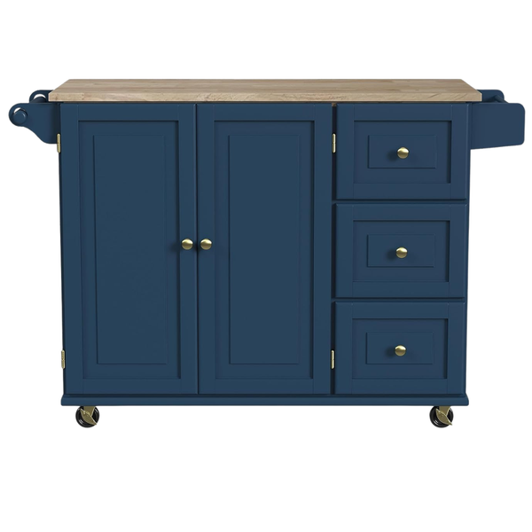 Homestyles Mobile Kitchen Island Cart W/ Wood Top (4 Colors)