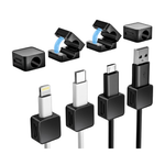8-Pack Magnetic Cord Organizer Holder With Strong Adhesive Cable Clips