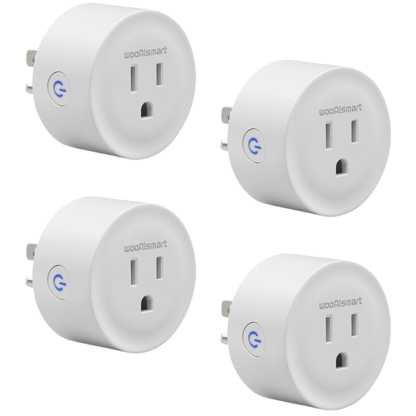 4-Pack WiFi Smart Plug W/ Alexa & Google Assistant