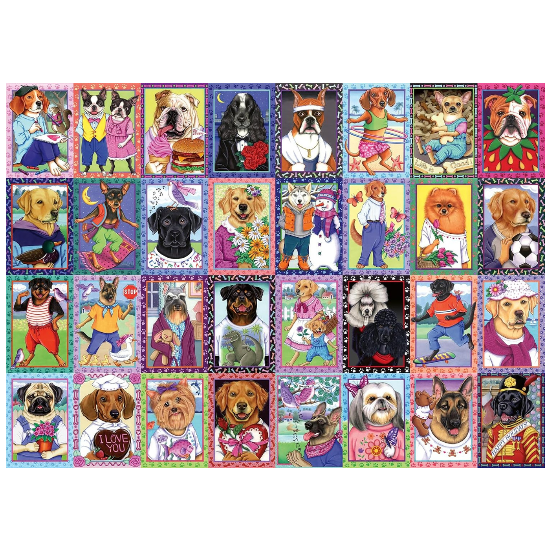 1000-Piece Wonder Forge Dandy Dogs Jigsaw Puzzle