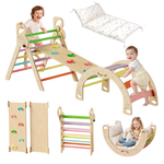 BlueWood 9-in-1 Kids Foldable Pikler Triangle Set