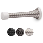 12-Pack HOMOTEK 3-1/8" Heavy Duty Flexible Spring Door Stopper (various)