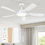 52" TCL Ceiling Fans W/ Lights And Remote Control